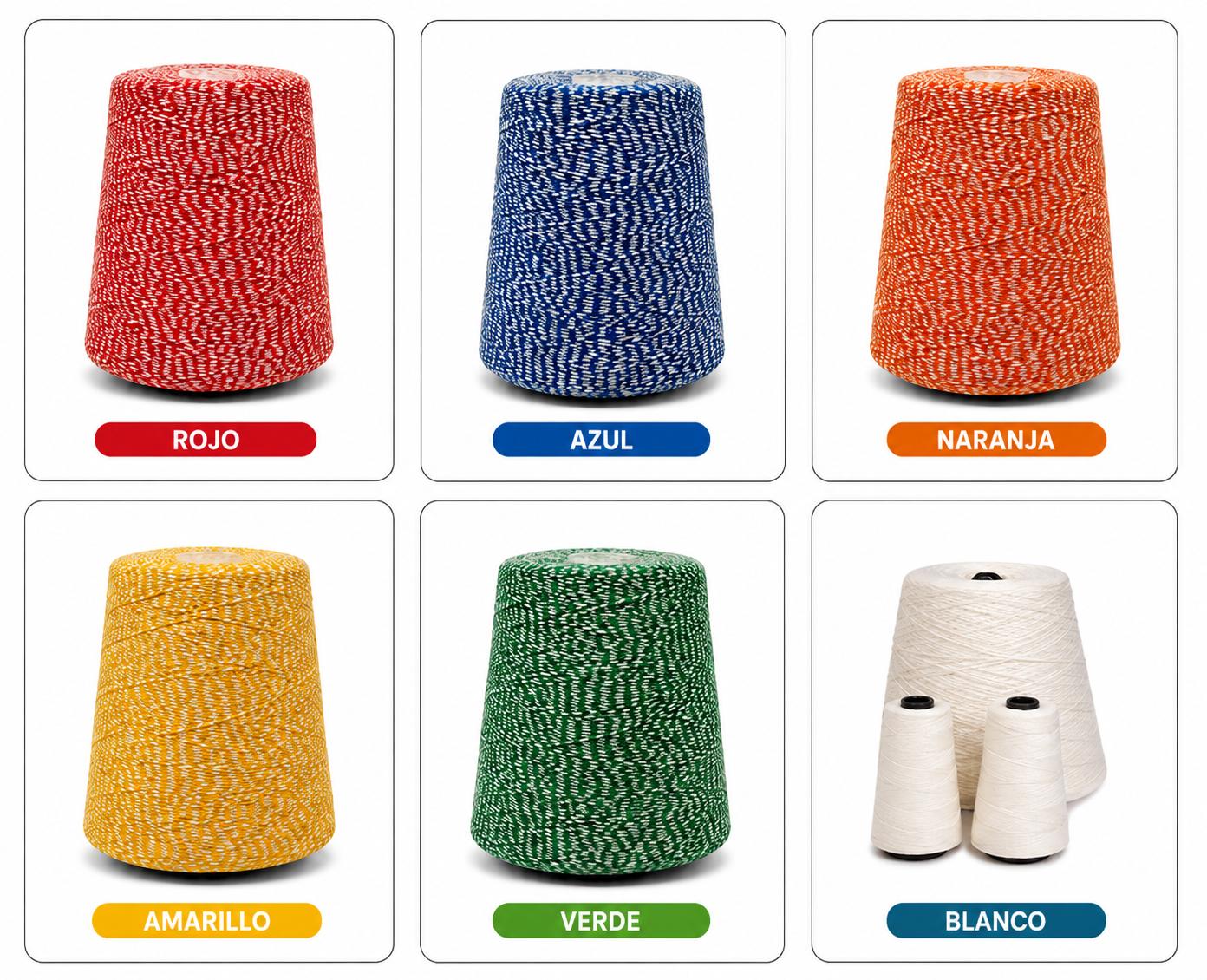 Hilos 100% Polyester en variedad de colores